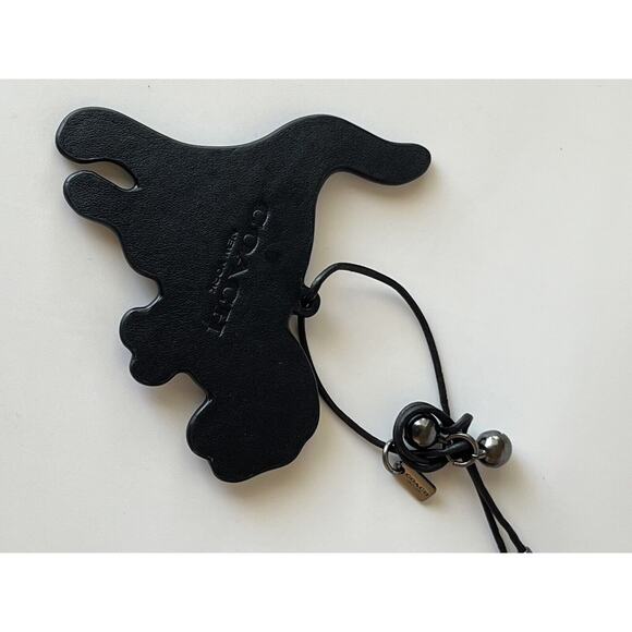 Coach 🦖Green Leather Rexy Dinosaur Key Fob Keychain Bag Charm RARE - Picture 2 of 4